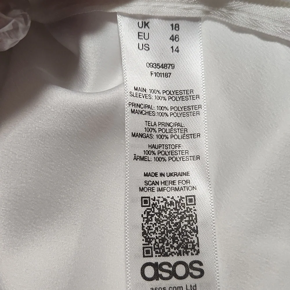 ASOS ELEGANT White  Women's Top Size 14. - Picture 7 of 10